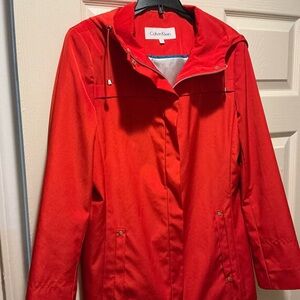 Calvin Klein Vibrant Red Coat